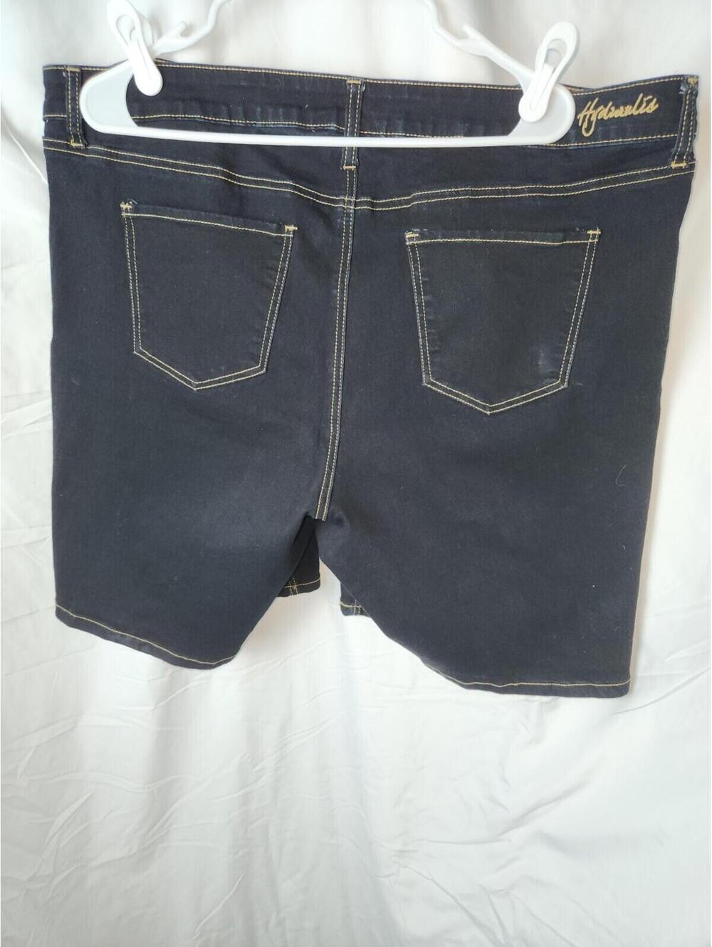 Hydraulic Nolita shorts women 24W mid-rise dark blue stretchy - Picture 6 of 16